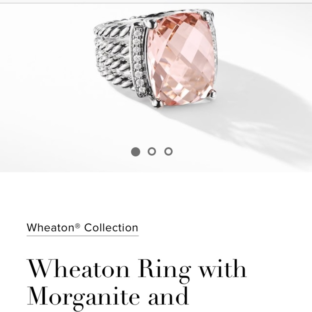 RELISTED Morganite and Diamond Wheaton Ring